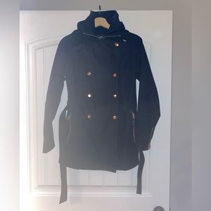 Helly Hansen Womens Rain Trench Coat Navy Blue